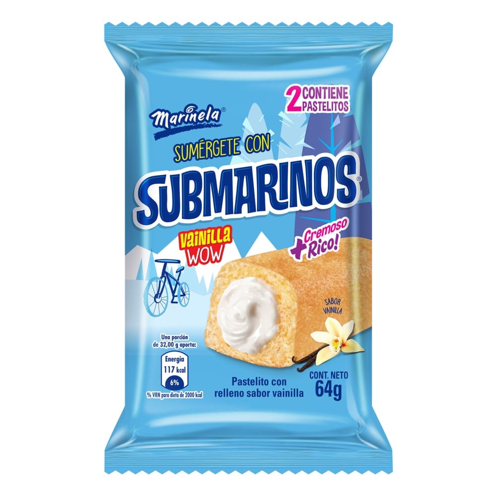 SUBMARINOS VAINILLA MARISELA 64g