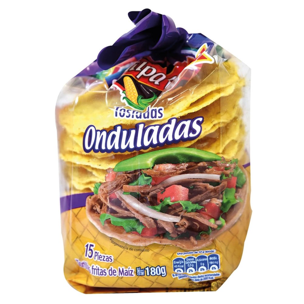Tortilla Tostada Ondulada Milpa Real 180 g