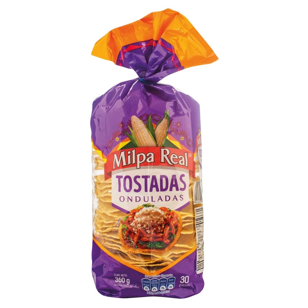 Tortilla Tostada Ondulada Milpa Real 360 g