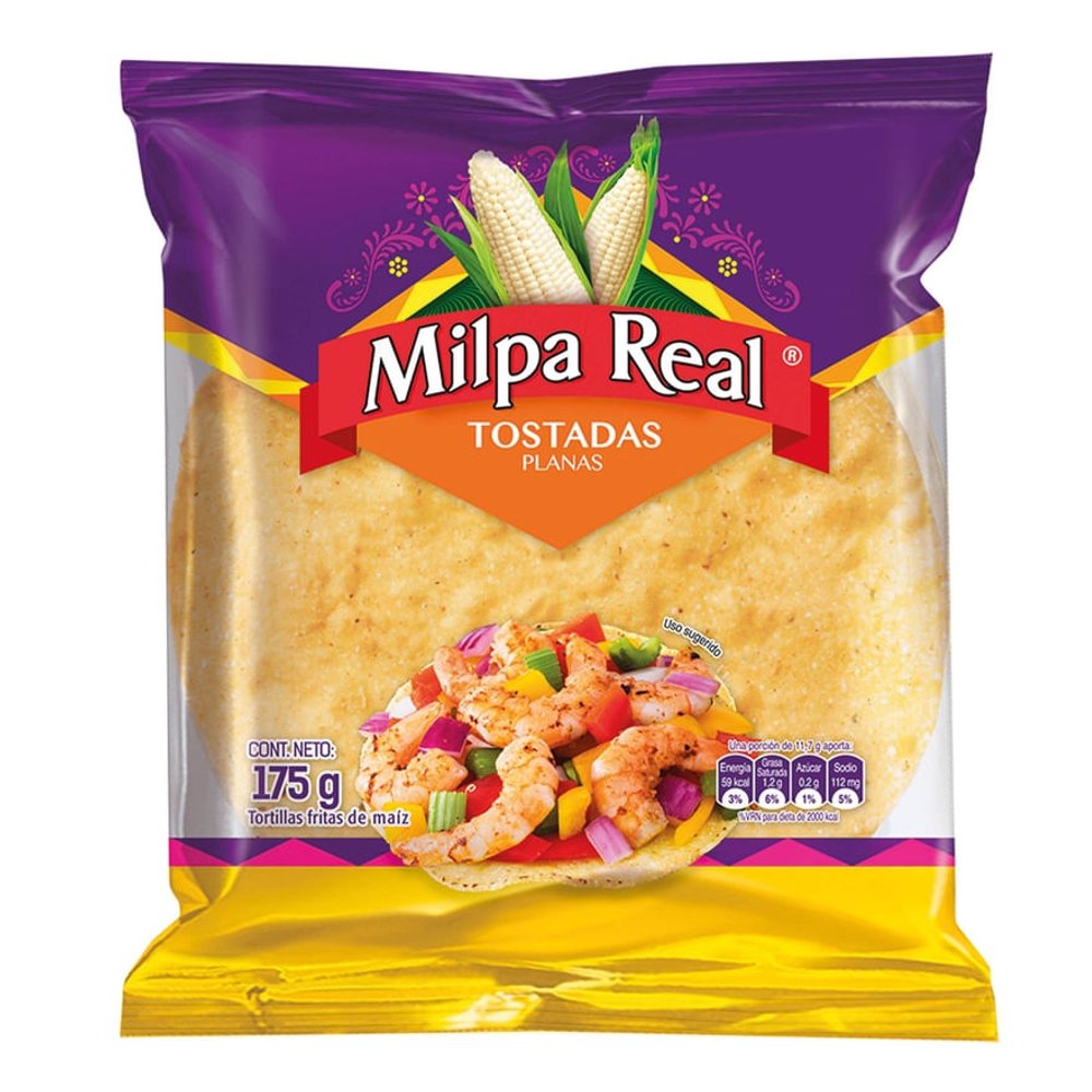 Tortilla Tostada Plana Milpa Real 175 g