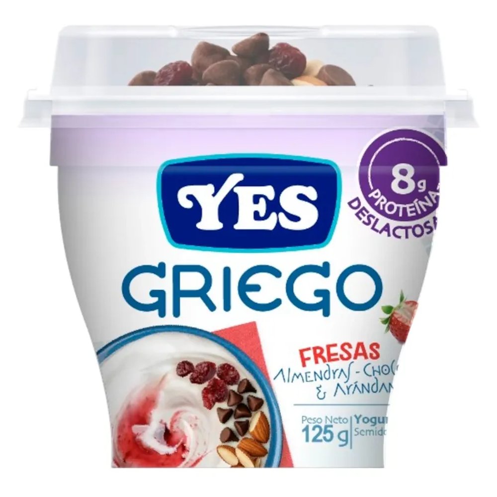 YOGURT GRIEGO YES FRESA CHO/AL/AR 125g