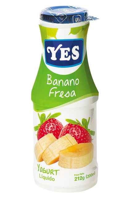 YOGURT LIQUIDO YES BANANO FRESA 212g