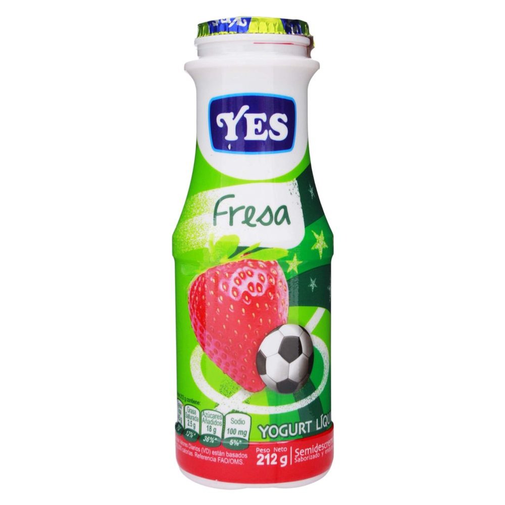 YOGURT LIQUIDO YES FRESA 212g