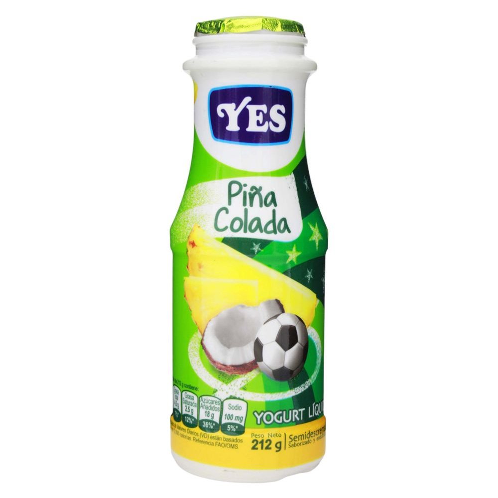 YOGURT YES PIÑA COLADA 212g
