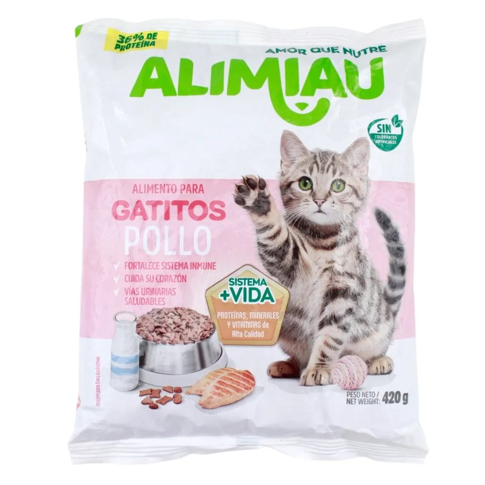 ALIMIAU GATITOS POLLO 420G