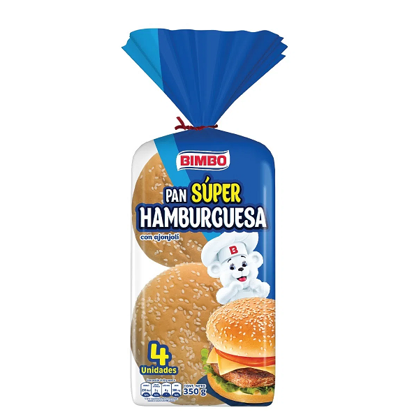 PAN HAMBURGUESA GRANDE BIMBO 350g