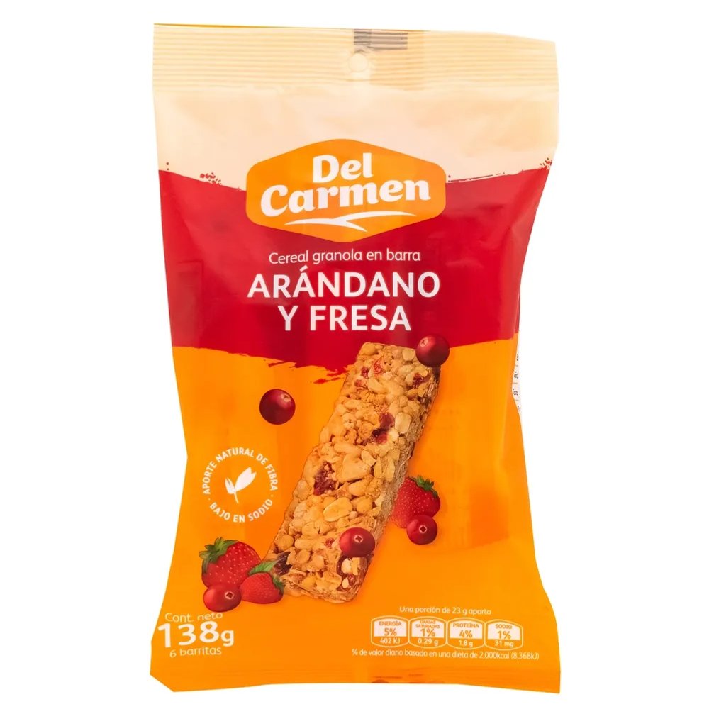 DEL CARMEN BOL BAR ARANDANOS 138g
