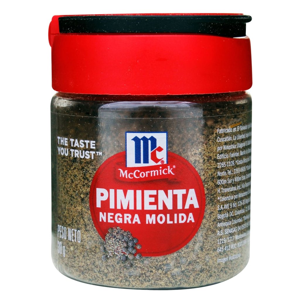 PIMIENTA NEGRA MOLIDA(30g) McCormick
