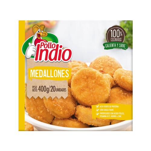 MEDALLONES POLLO INDIO 400g
