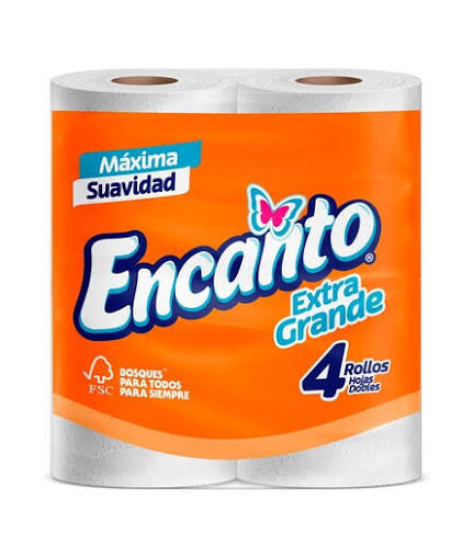 PAPEL HIGIENICO ENCANTO EXG 4ROLLOS
