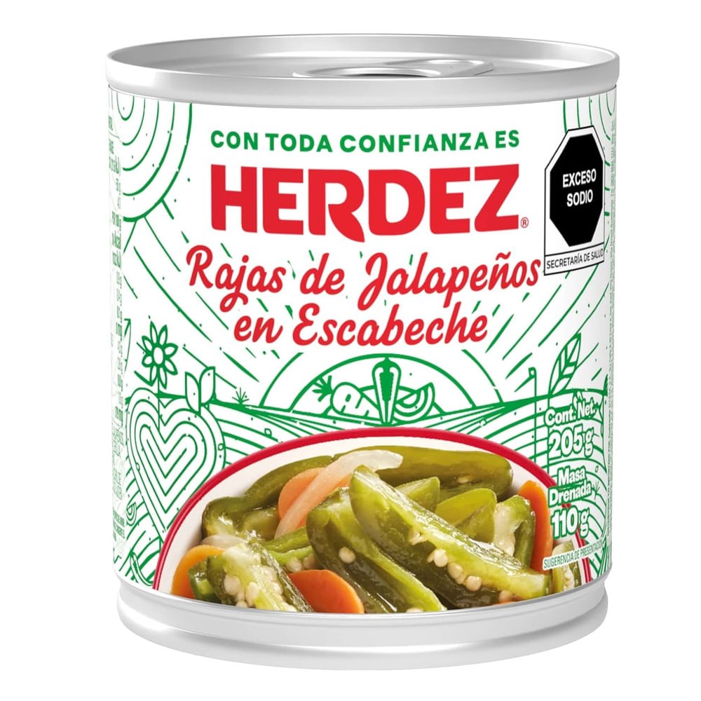 JALAPEÑO EN RAJA HERDEZ 205g