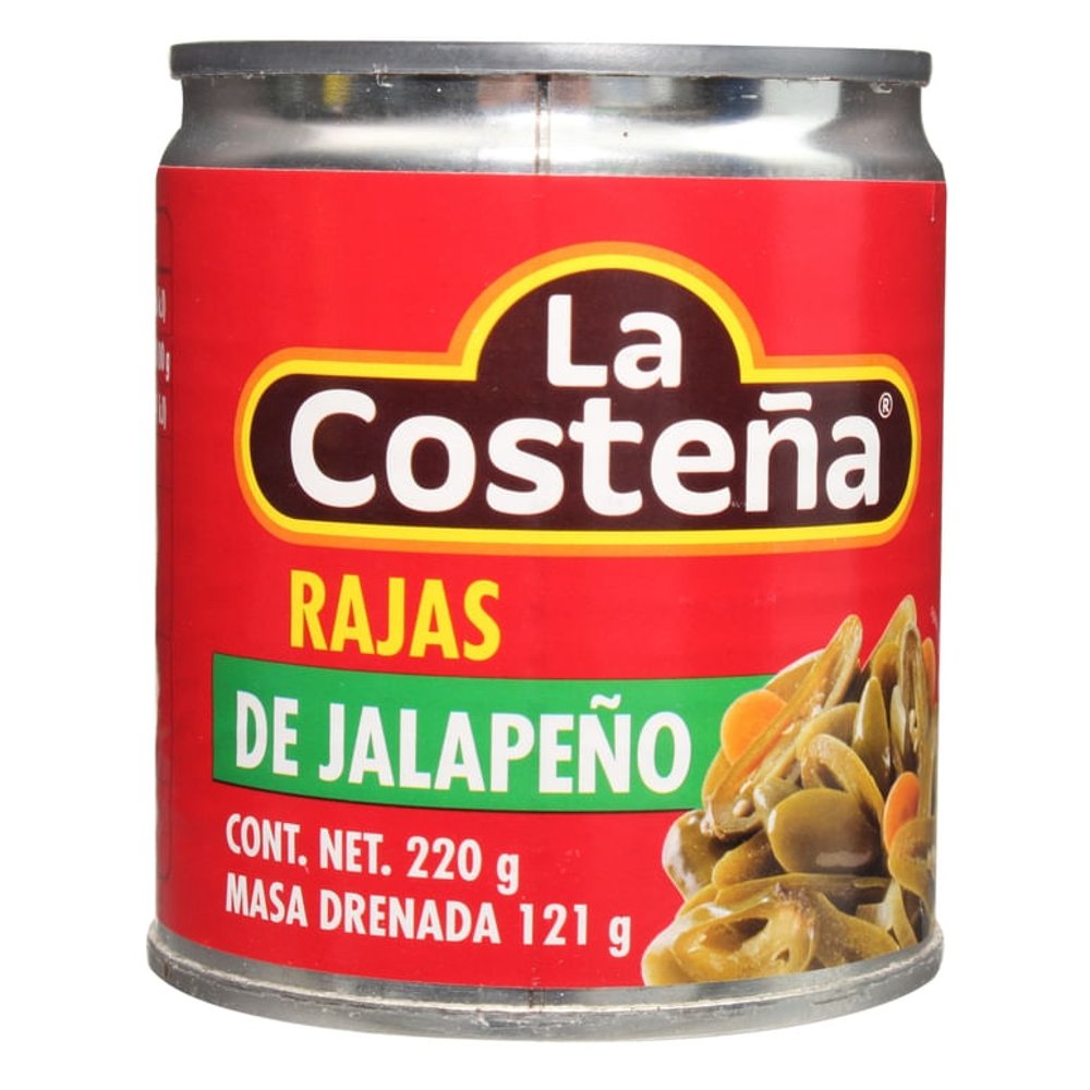 RAJAS DE JALAPEÑO LA COSTEÑA 220G