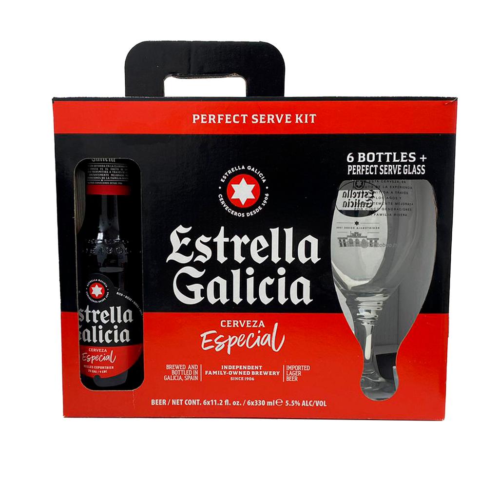 CERV ESTRELLA GALICIA SET 6U + COPA