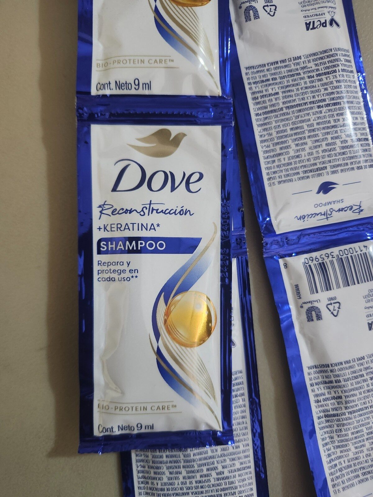 SHAMPOO DOVE RECONSTRUCCION 9ML