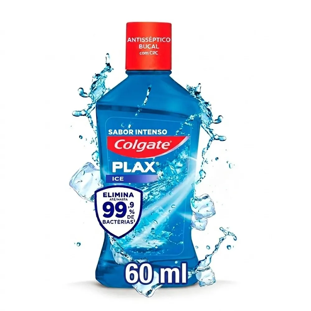 ENJUAGUE BUCAL COLGATE PLAX ICE 60mL