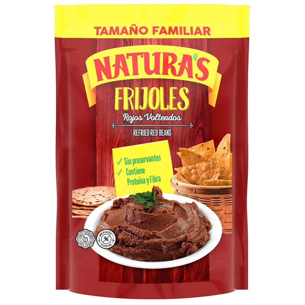 NATURAS FRIJOL ROJO VOLTEADO 900g