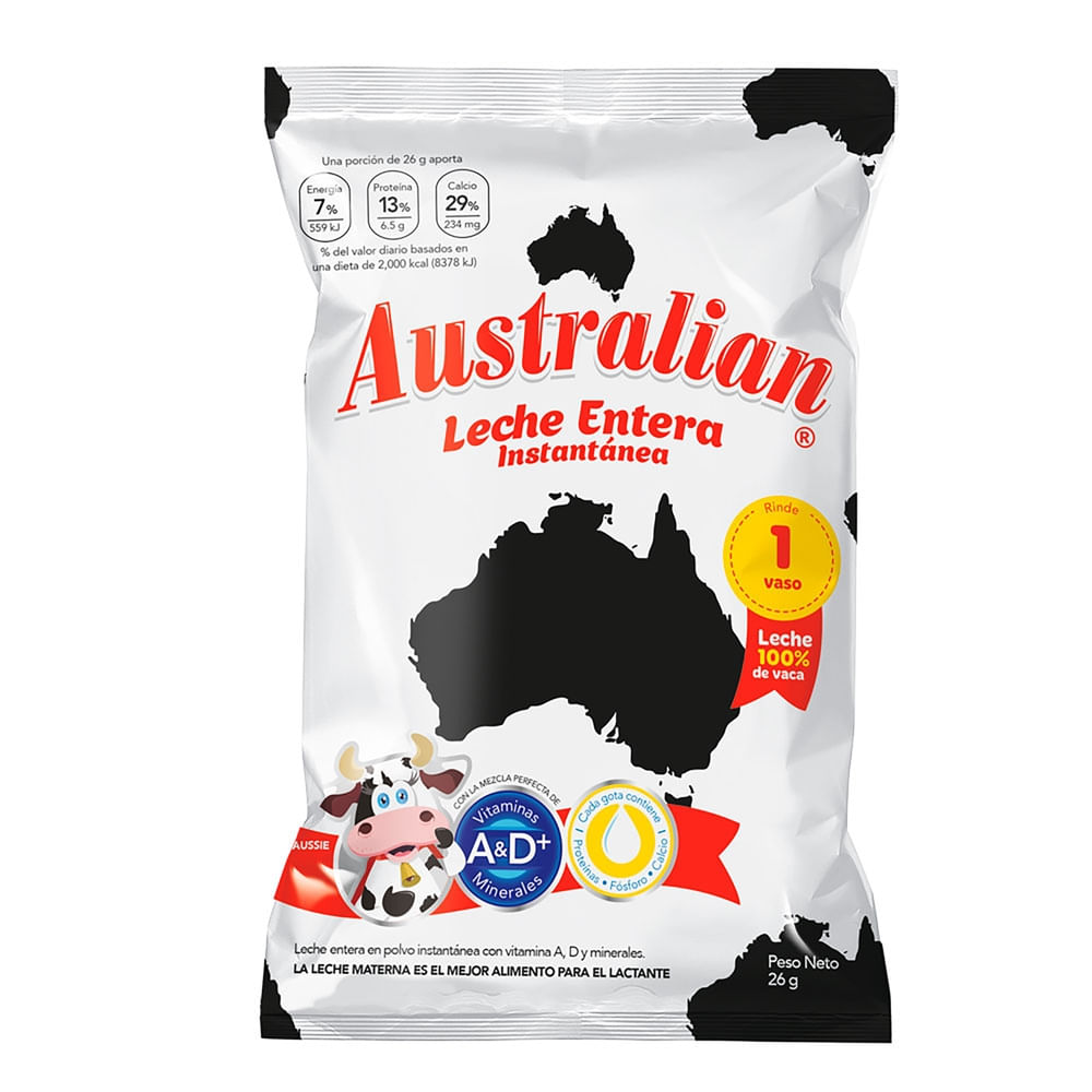 LECHE AUSTRALIAN 26GR POLVO