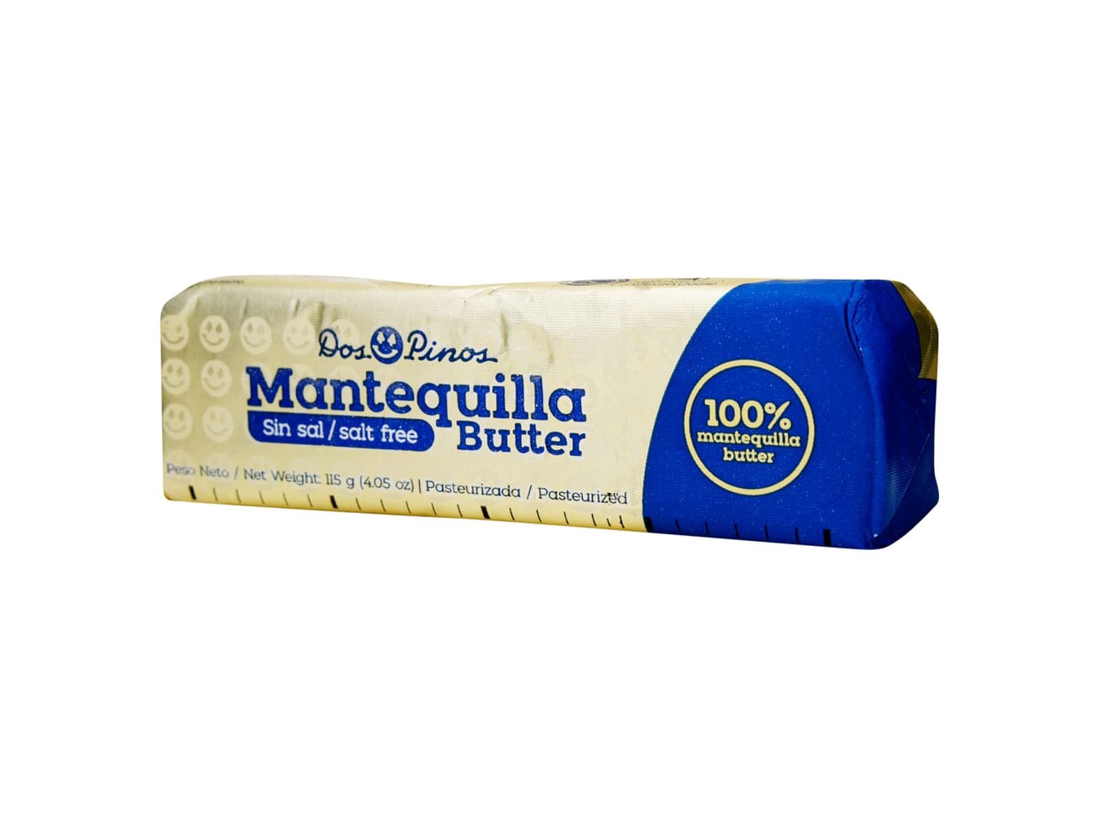 MANTEQUILLA DOS PINOS SIN SAL BARRA 115g