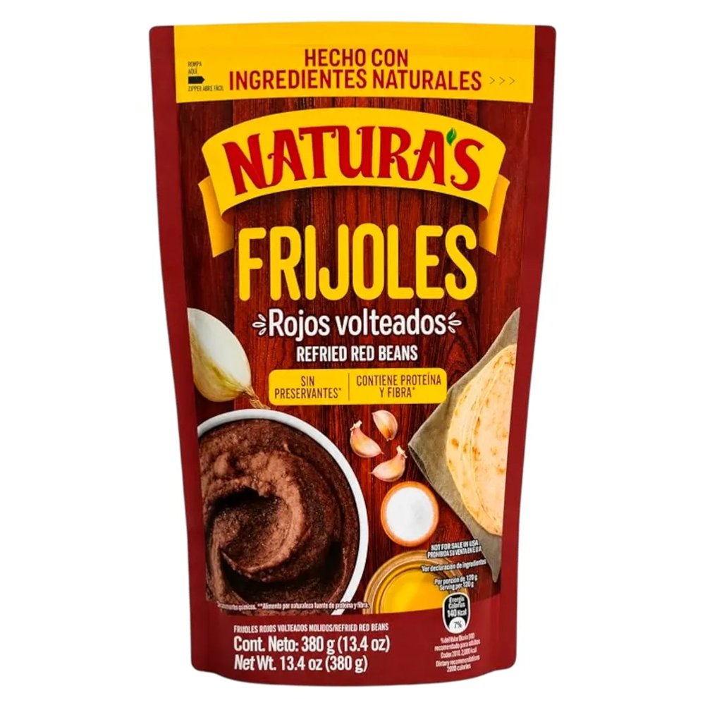 NATURAS FRIJOL ROJO VOLTEADO 380g
