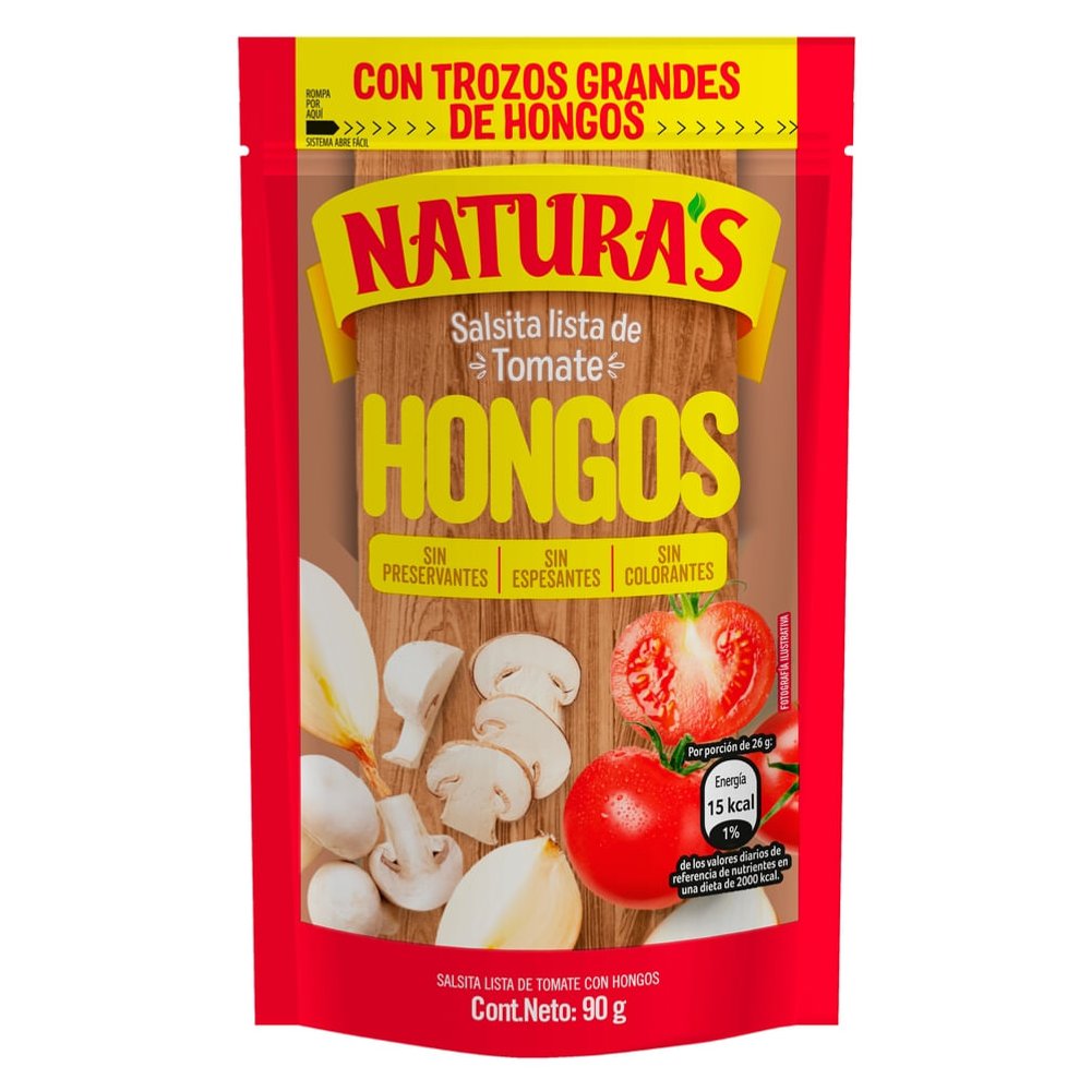 Naturas Tomate Hongos 90g