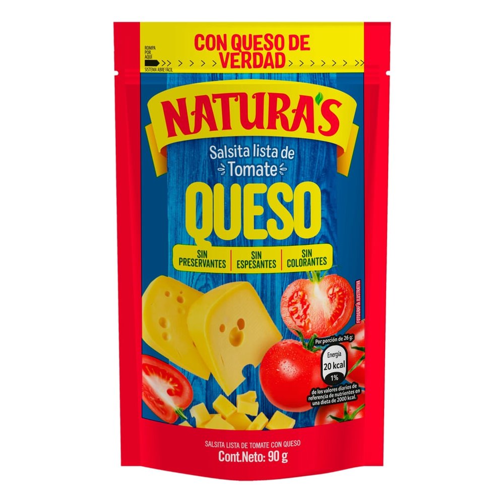 Naturas Tomate Queso 90g