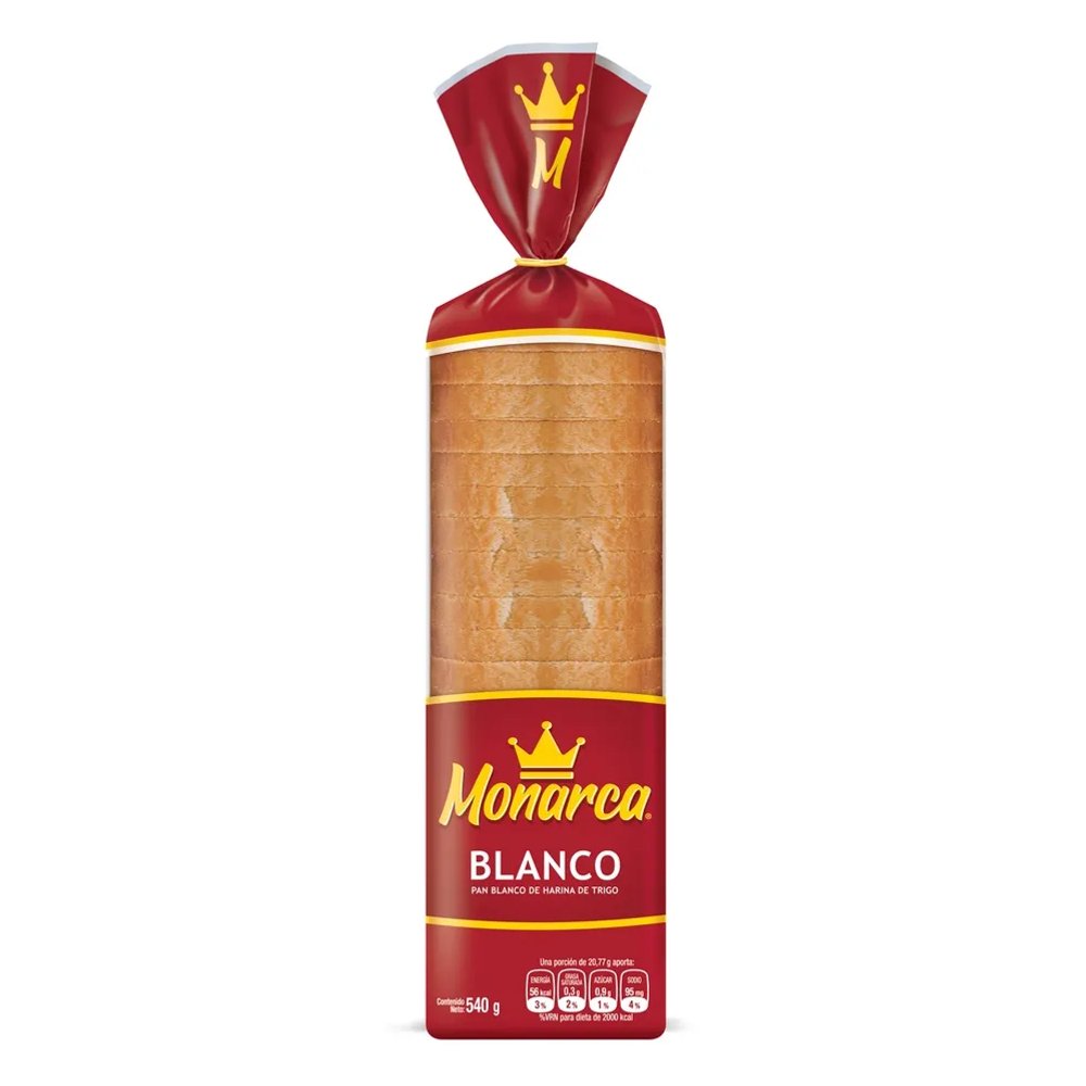 PAN BLANCO MONARCA 540g