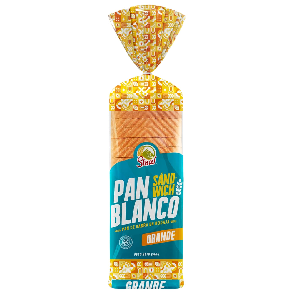 Pan Sandwich Blanco Sinai 540g