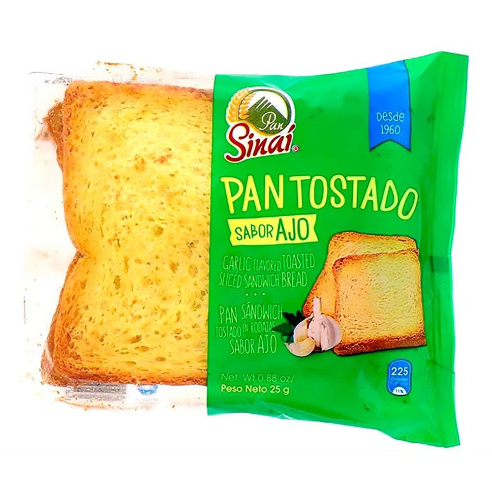 Pan Tostado Ajo 25g
