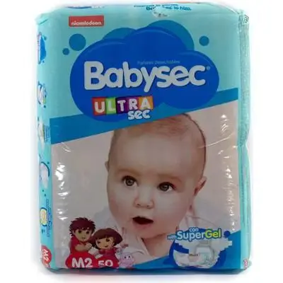PAÑAL BABYSEC ULTRA SEC M2 5PACK