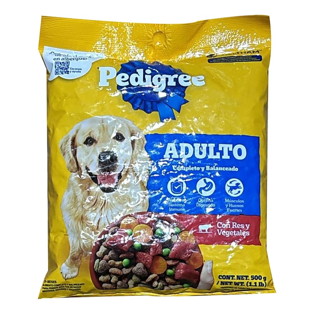 PEDIGREE ADULTO RES Y VEGETALES 500G