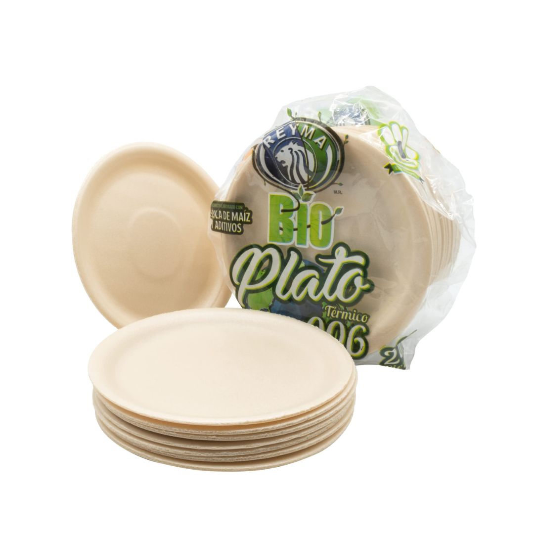 PLATOS BIODGRADABLES #6 1X25U