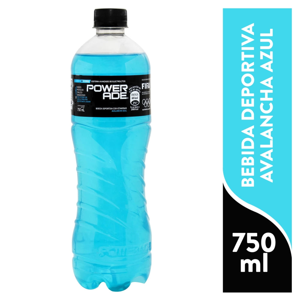 Powerade Avalancha Azul 750ml
