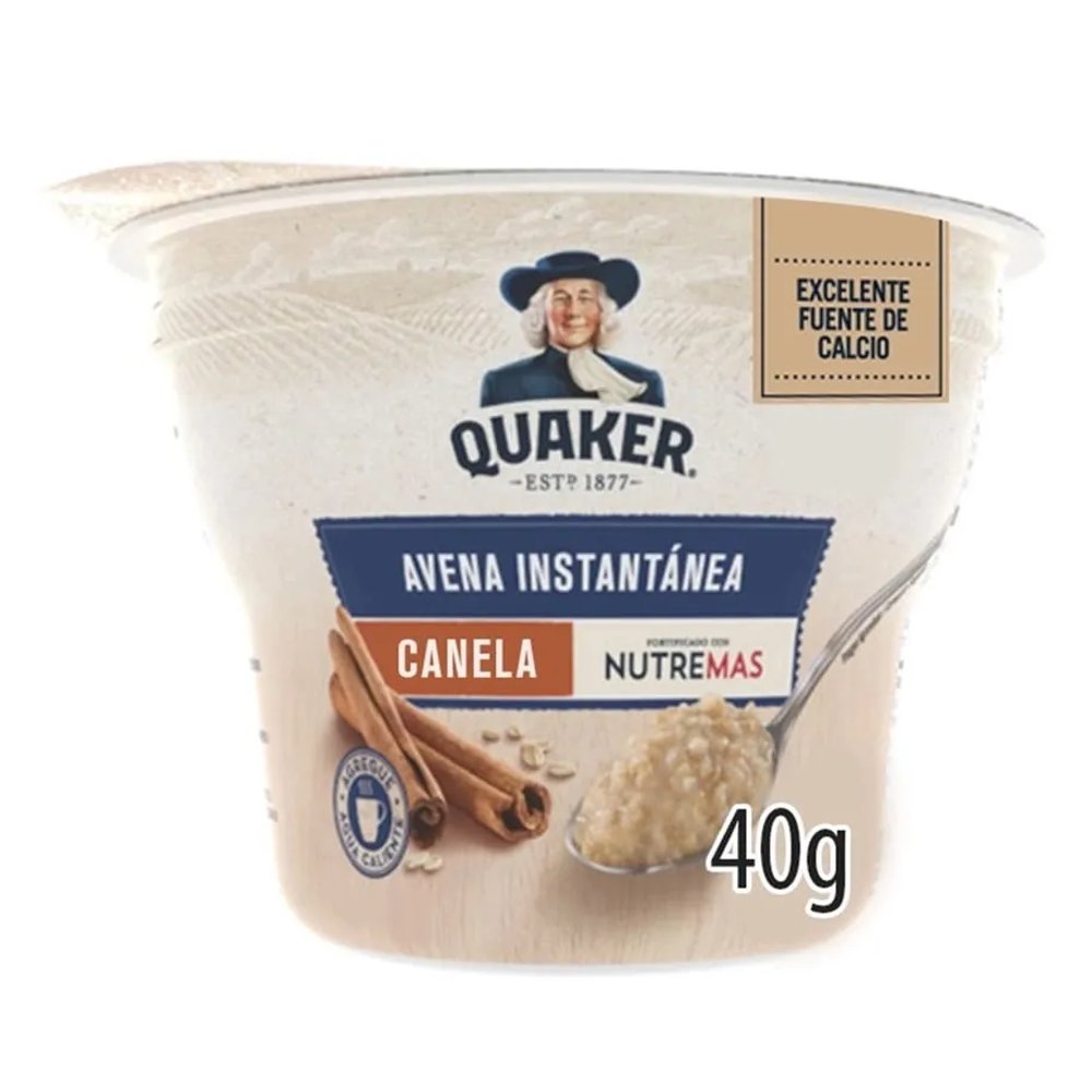 AVENA INSTANTANEA QUAKER CUPS CANELA 40g