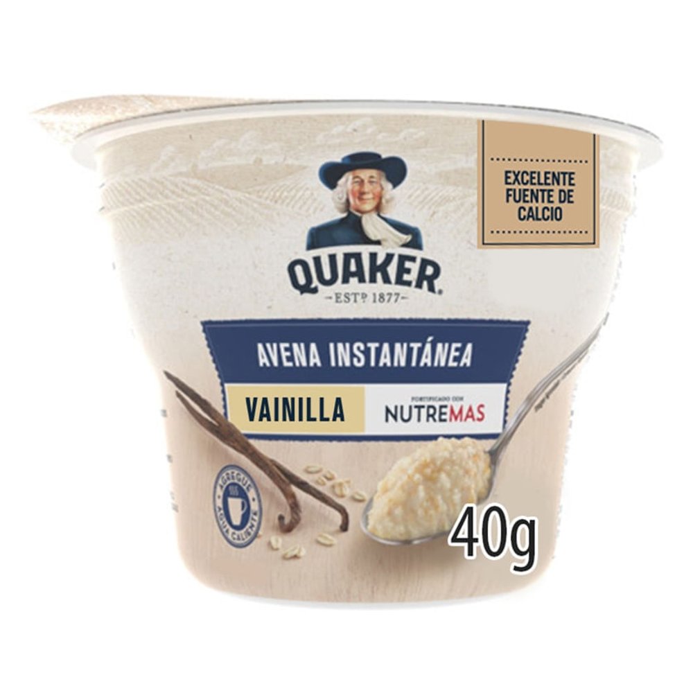 AVENA INSTANTANEA QUAKER CUPS VAINILLA 40g
