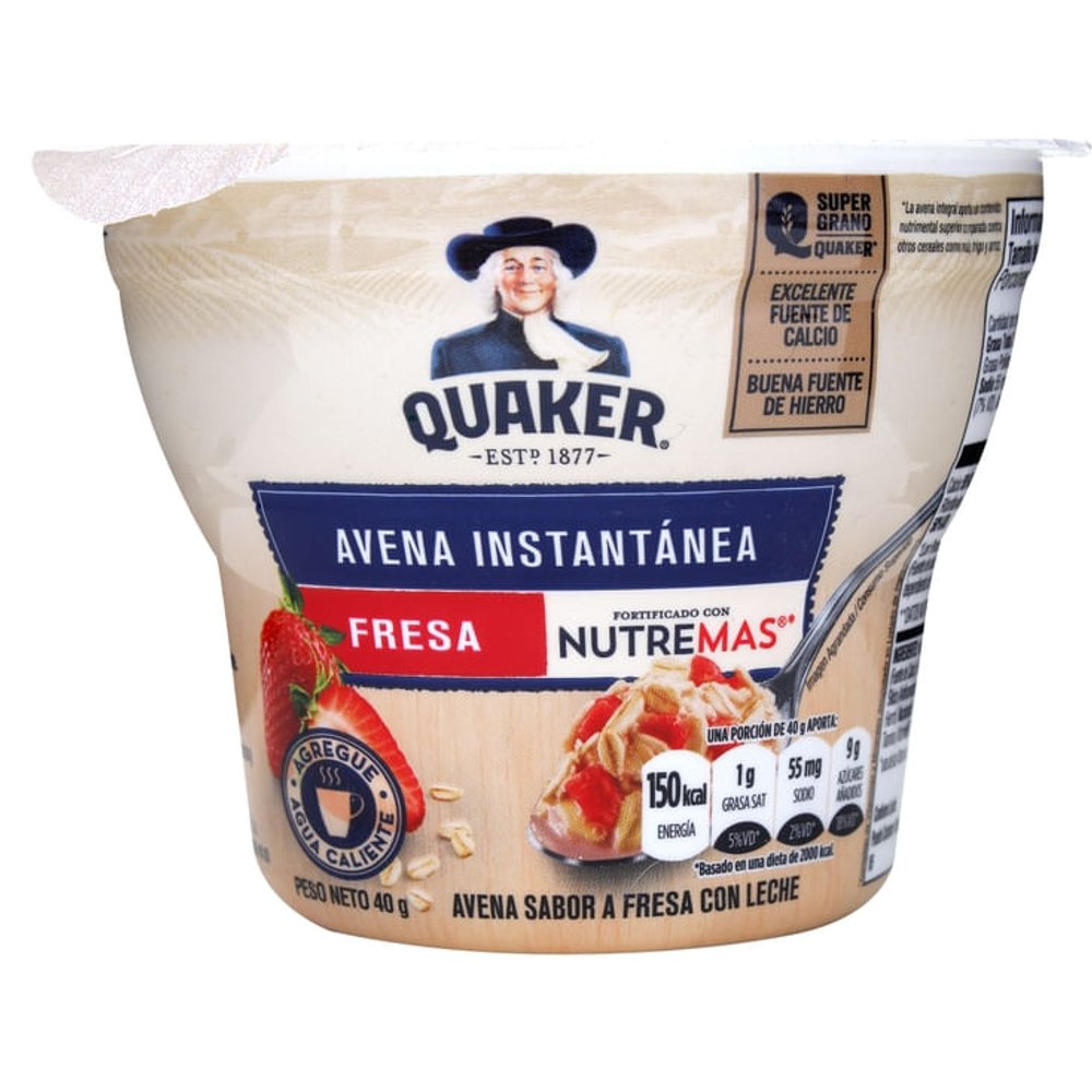 AVENA INSTANTANEA FRESA CUPS QUAKER 40g