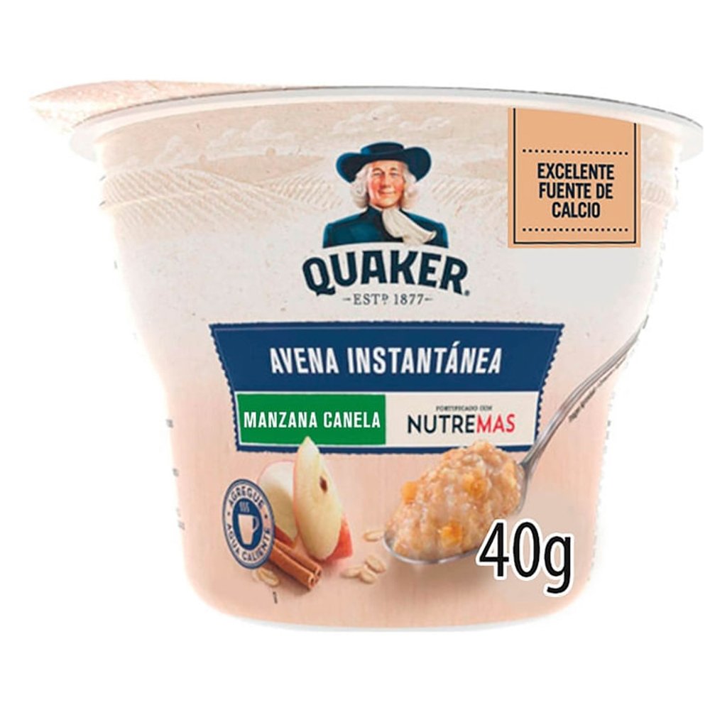 AVENA INSTANTANEA MANZANA CUPS QUAKER 40g