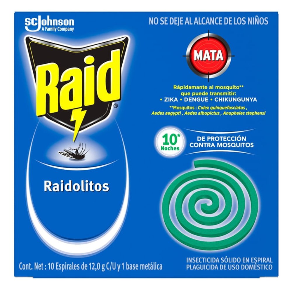 RAIDOLITOS ESP. VERDE 10U