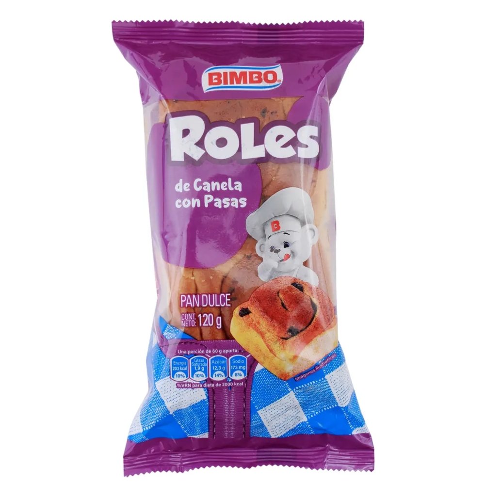 ROLES DE CANELA CON PASAS 120g